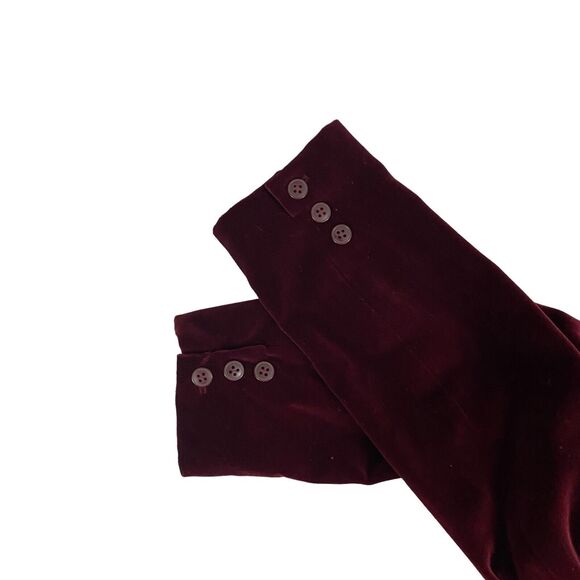 Women’s Vintage Red Velvet Blazer - Holiday Party Perfection! - Picture 5 of 16